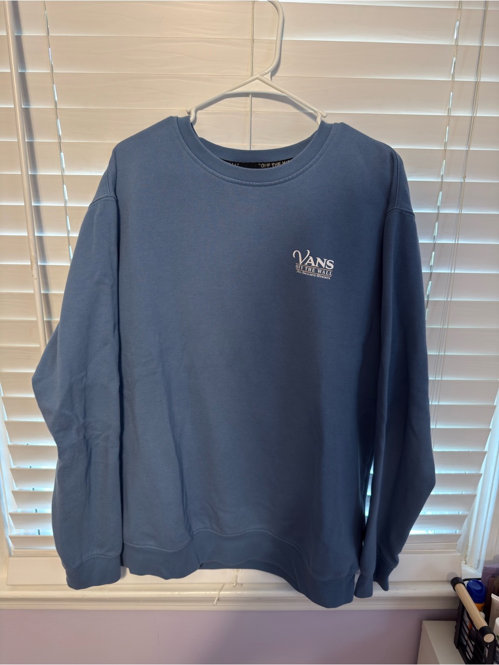 Vans Men's Crewneck Sweatshirt in Slate Blue